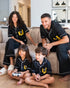 Kids unisex summer pajama set Black t-shirt + shorts